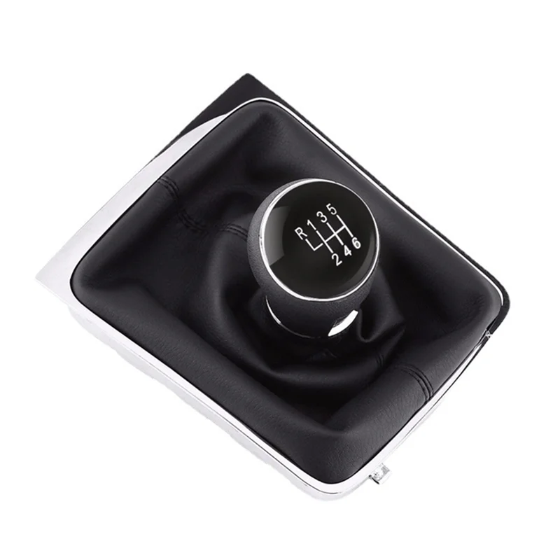

1 PCS Car Shift Handball With Dust Cover Black Plastic For VW Polo 5 Speed Gear Knob Gear Lever 6R0711113MQ