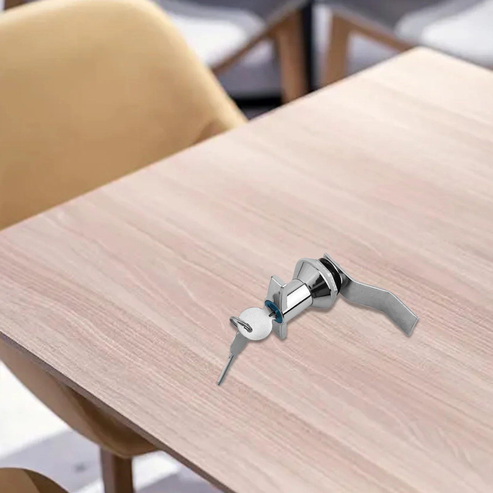 Aluminum Alloy T-Handle Lock With Key Distributor Box Handle Lock Cabinet Door Lock Campervan Furniture Door Hardware