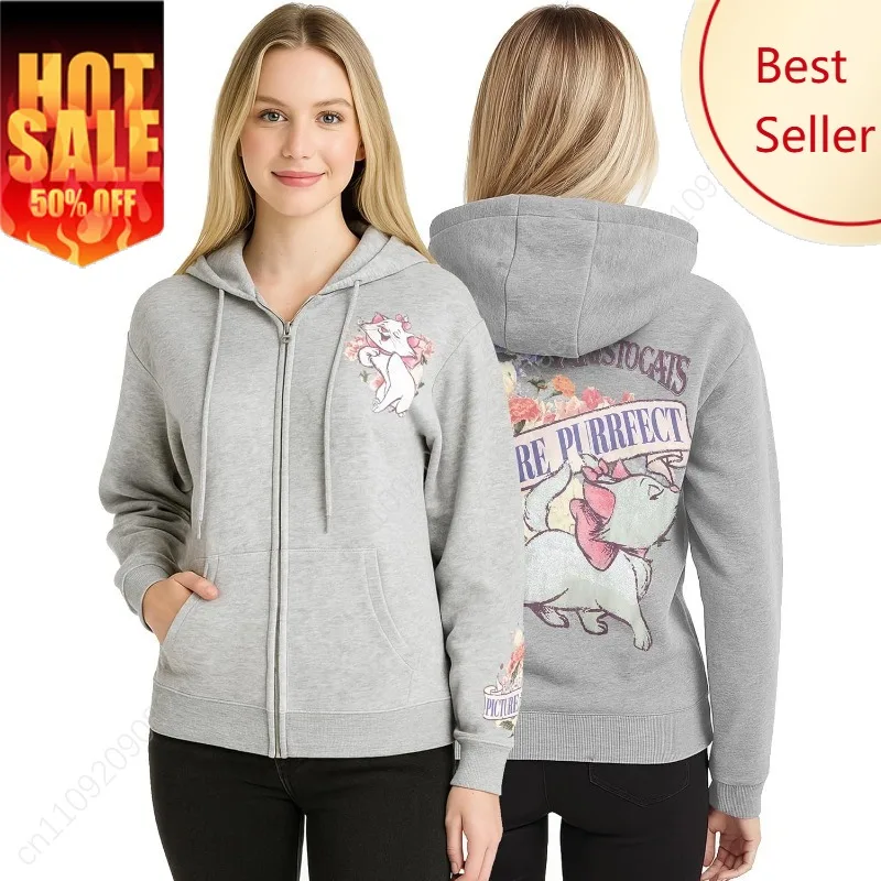 

Disney Womens Zip Up Hoodies - Cars Lightning McQueen Lilo and Stitch Angel Marie Fleece Graphic Sweatshirts for Women (S-3X)