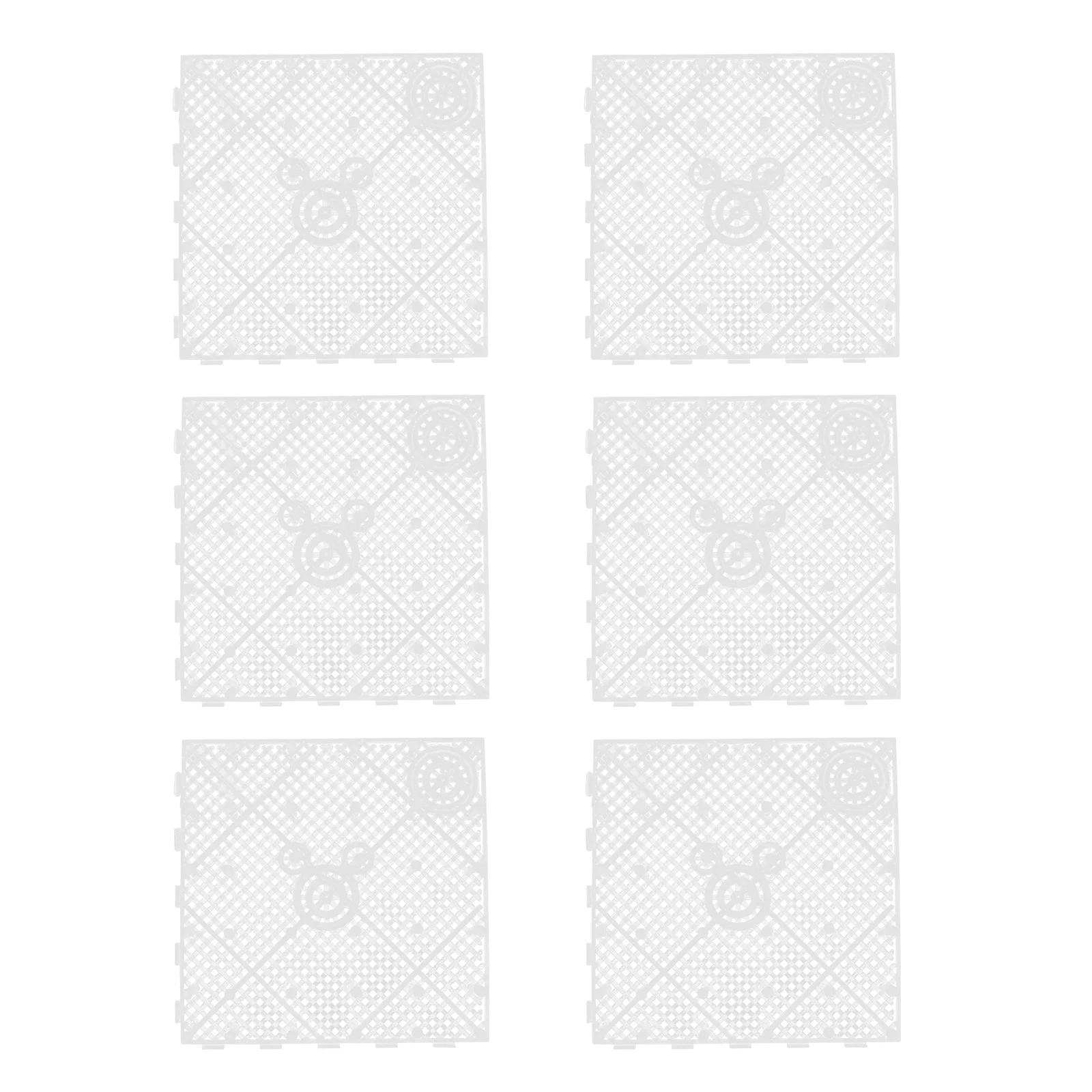 

6Pcs Plastic Aquarium Divider Enhanced Water Permeability Burr-Free Cutting Surface Convenient Gravel Filters Fish Tank Supply