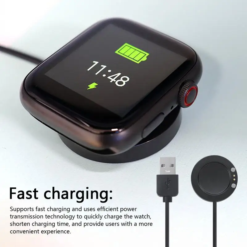 USB Fast Charging Cable Data Holder Magnetic Power Charger Adapter Dock Mount Bracket Cradle for T500 Smart Watch
