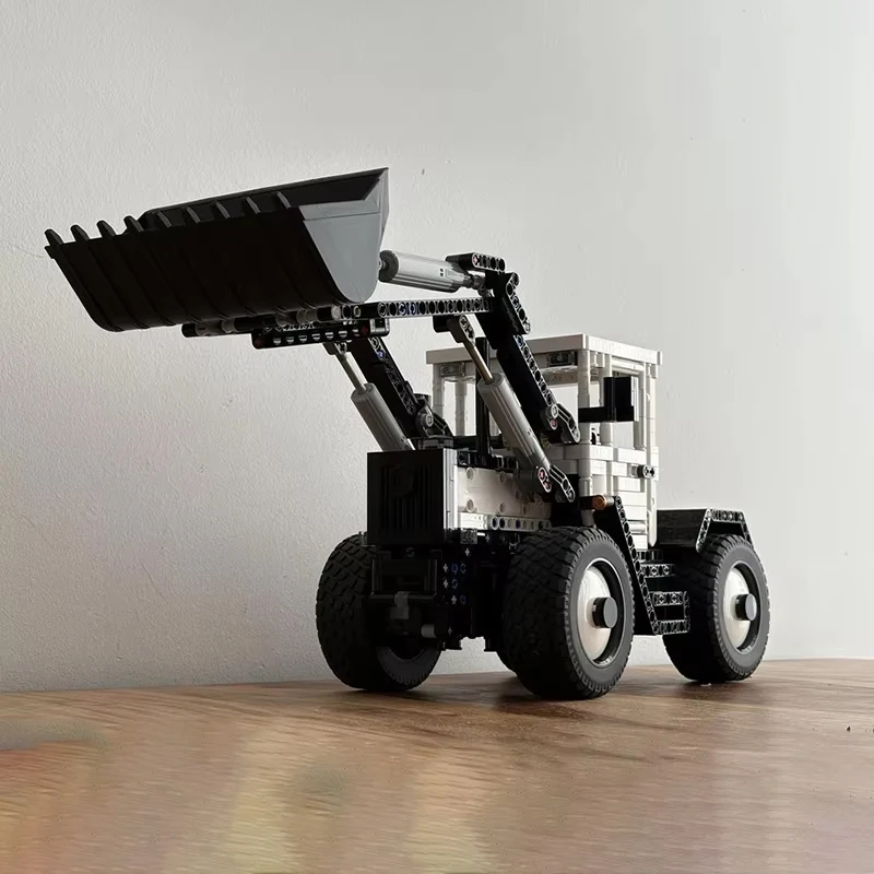 QWERT City Car Model MOC Building Bricks Trac 1000 Front Loader RC Modular Technology Gifts Holiday Assemble Children Toys Suit