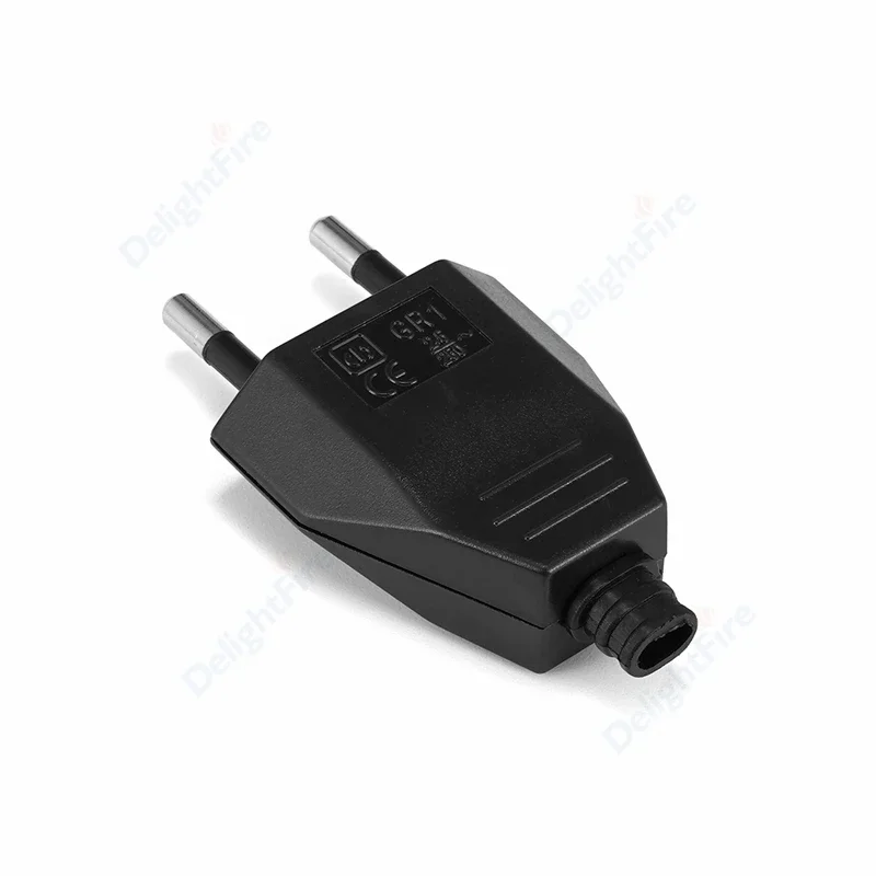 EU Replacement Plug Screw Connections EU Power Cable Connector Plug Electrical Socket Male Adapter For Electrical Cables.