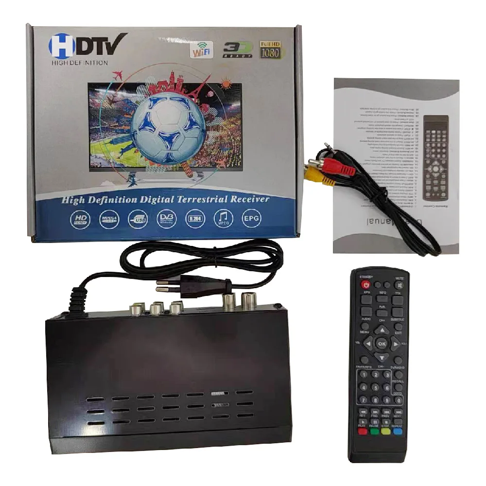 Indonesia Thailand Malaysia Asia DVB-T2 TV Tuner Terrestrial Satellite TV Receiver HD 1080P Conversor Digital TV HD H.264 TV Box