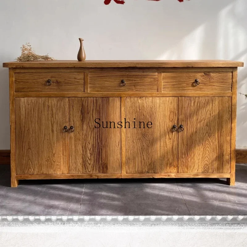Customized dining room, new Chinese-style living room, chest, all-solid wood rack, storage  FT