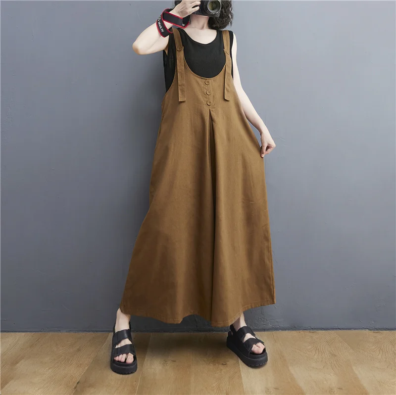 Модный хлопковый льняной комбинезон с широкими штанинами, женские летние новые брюки Sle Agel Sli с девятью точками для больших размеров