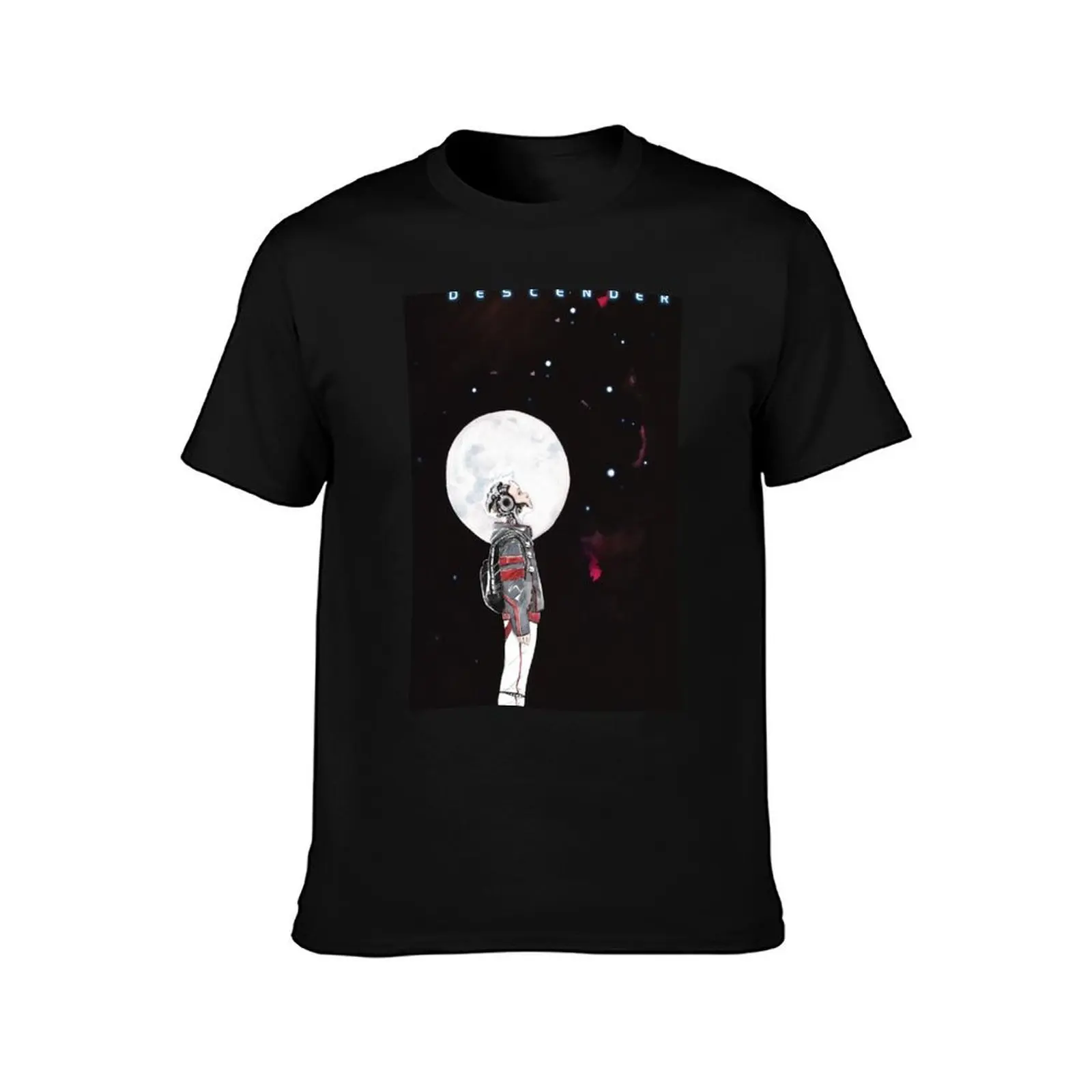 descender, comic,Jeff Lemire, Dustin Nguyen, tim-21, cover, image comic, robot, aliens, space, moon, stars, T-Shirt, 100% Cotton