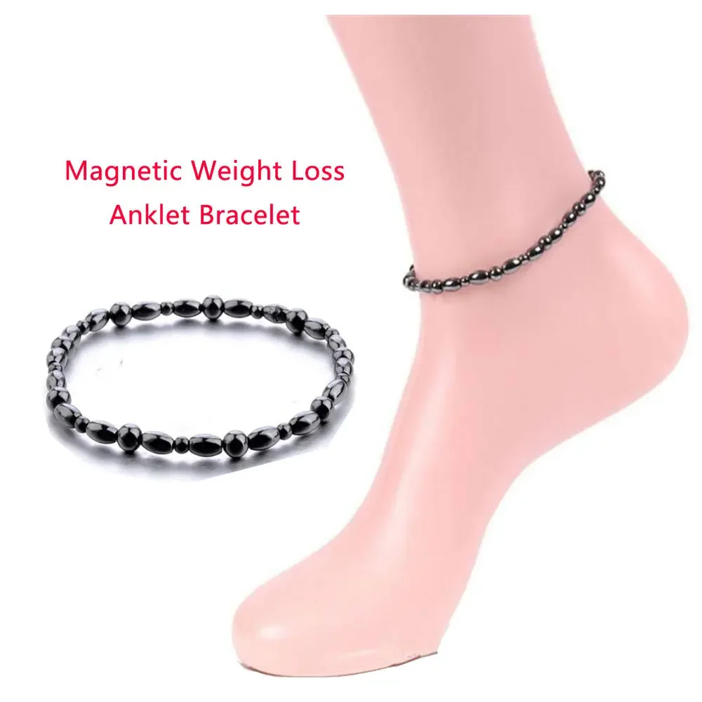 

Weight Loss Effective Magnetic Anklet Bracelet Black Gallstone Slimming Stimulating Acupoints Therapy Fat Burning Health Care