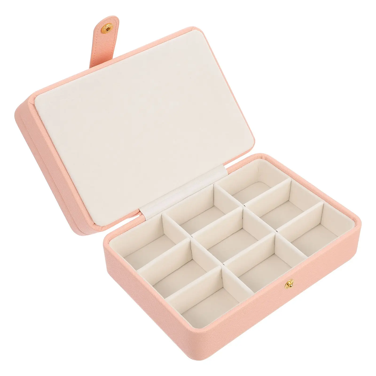 

Portable Jewelry Box PU ganizer Travel Cases for Women Earrings Necklace Storage Small Items Home Decor Gift Idea Multi