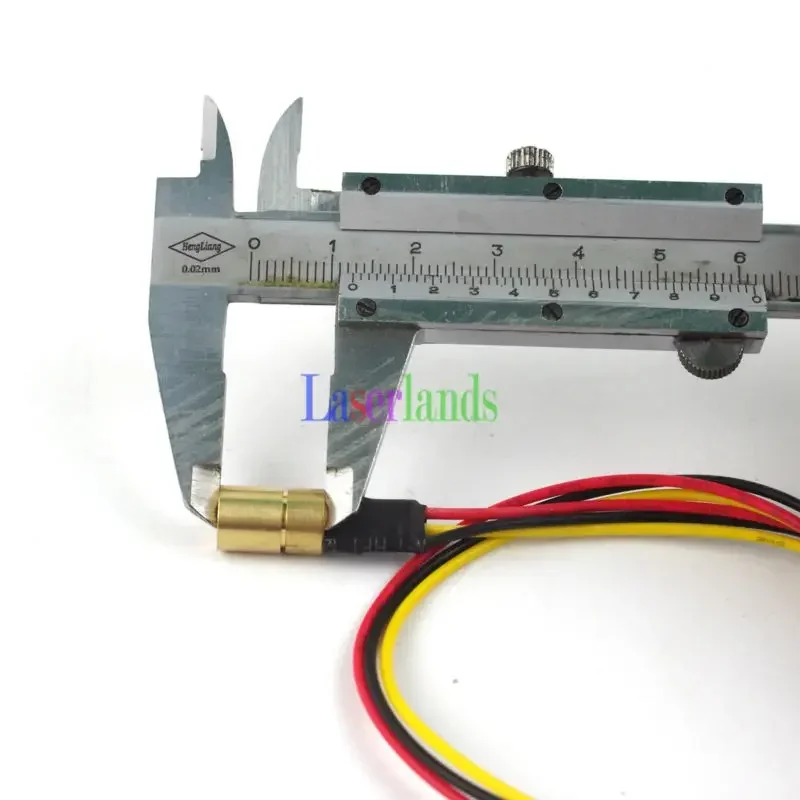 2 buah modul Diode titik Laser IR inframerah 5VDC 980nm 30mW TTL 8X13mm yang dapat diperbesar