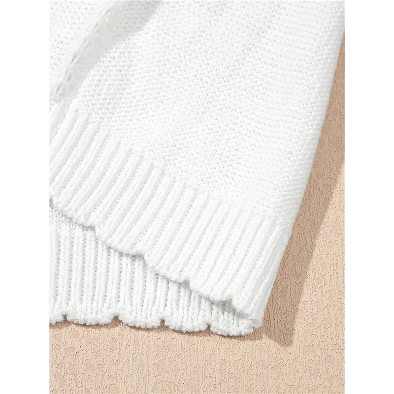 

【】Women Summer Short Sleeve Sweaters Knit Tops Shirts Solid Hollow Out Blouses 2025