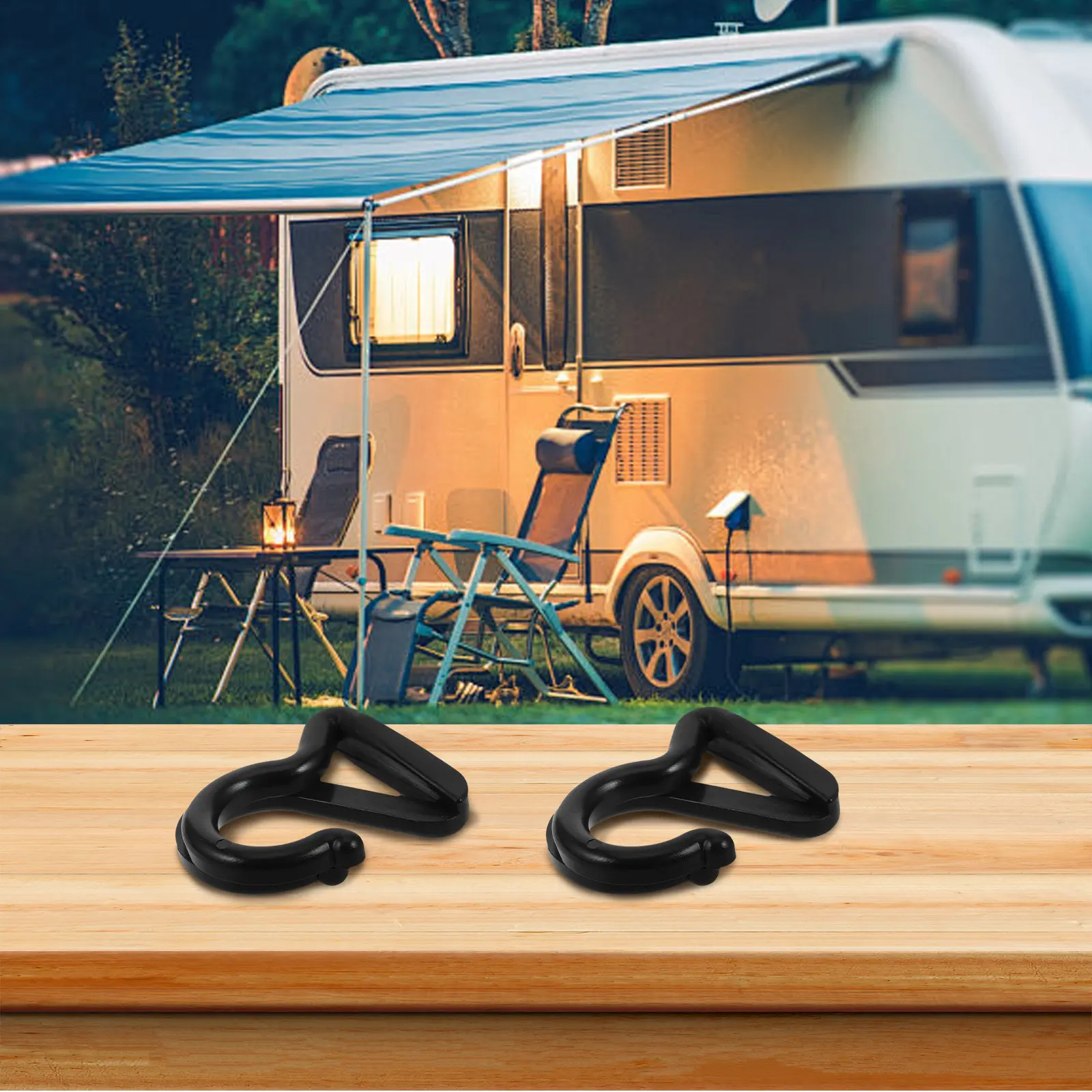 

20Pcs Rv Tent S Hooks Plastic Hanging Hooks for Awning Canopy Lights Utensils Camping Accessories Outdoor Gear Organizer