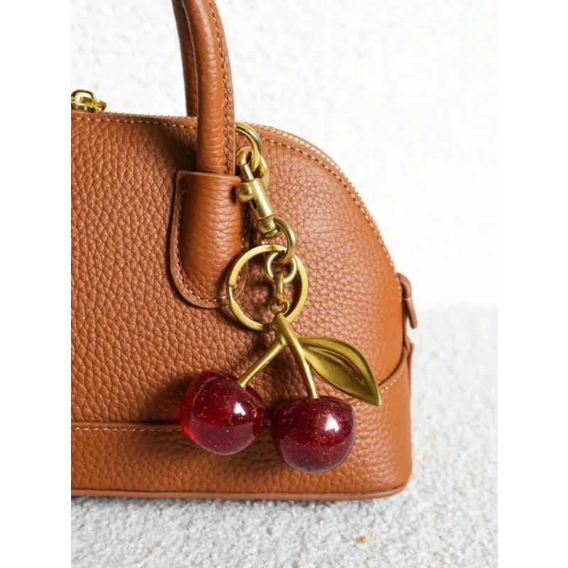 

Cherry Keychain Pendant Crystal Bling Big Cherry Charm Clip On Bag Wallet Car Y2K Goth Cute Sparkly Accessories Women Girls