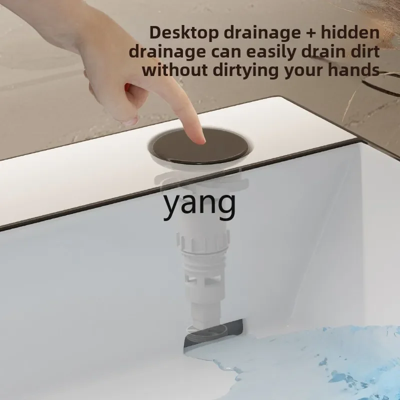 ZL حوض مسرح شبه مدمج مضاد للرش حوض غسيل سيراميك حوض واحد مربع