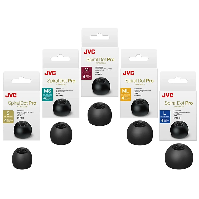 JVC FX12 سماعات أذن من السيليكون IEM JVC سماعات أذن JVC حلزونية نقطة سماعات أذن نصائح سماعة أذن طرف أذن سماعات طرف من السيليكون