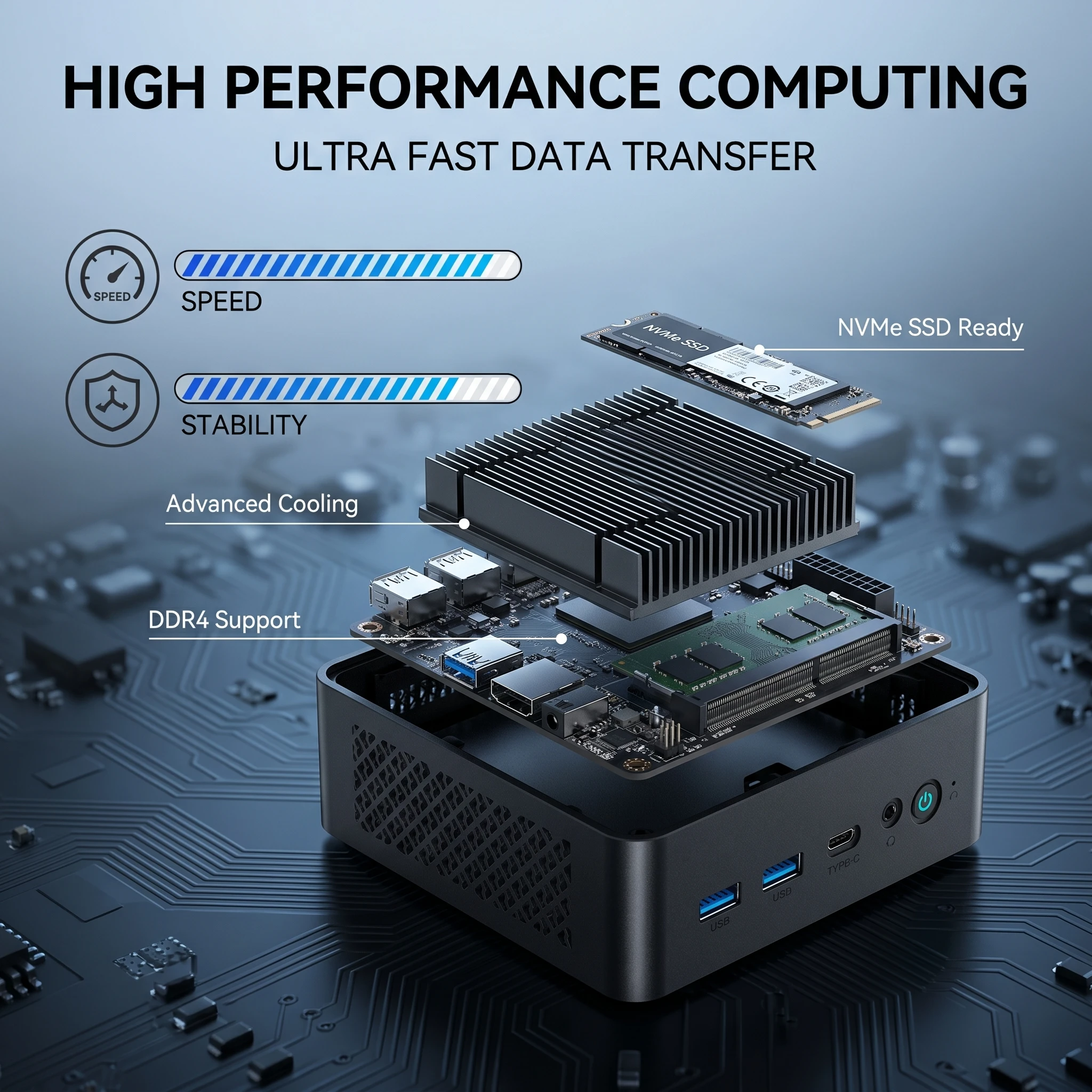ミニPC（Ryzen 5 3500U）Windows 11 NEW Mini PC AMD Ryzen 5 3500U 32GB RAM 2TB SSD Desktop Gaming