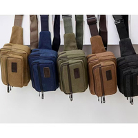 Waist Storage Bag For Men Canvas Fanny Pack Man Multifunction Pocket Pack Belt Travel Outdoor Sports Men's Storage Bag