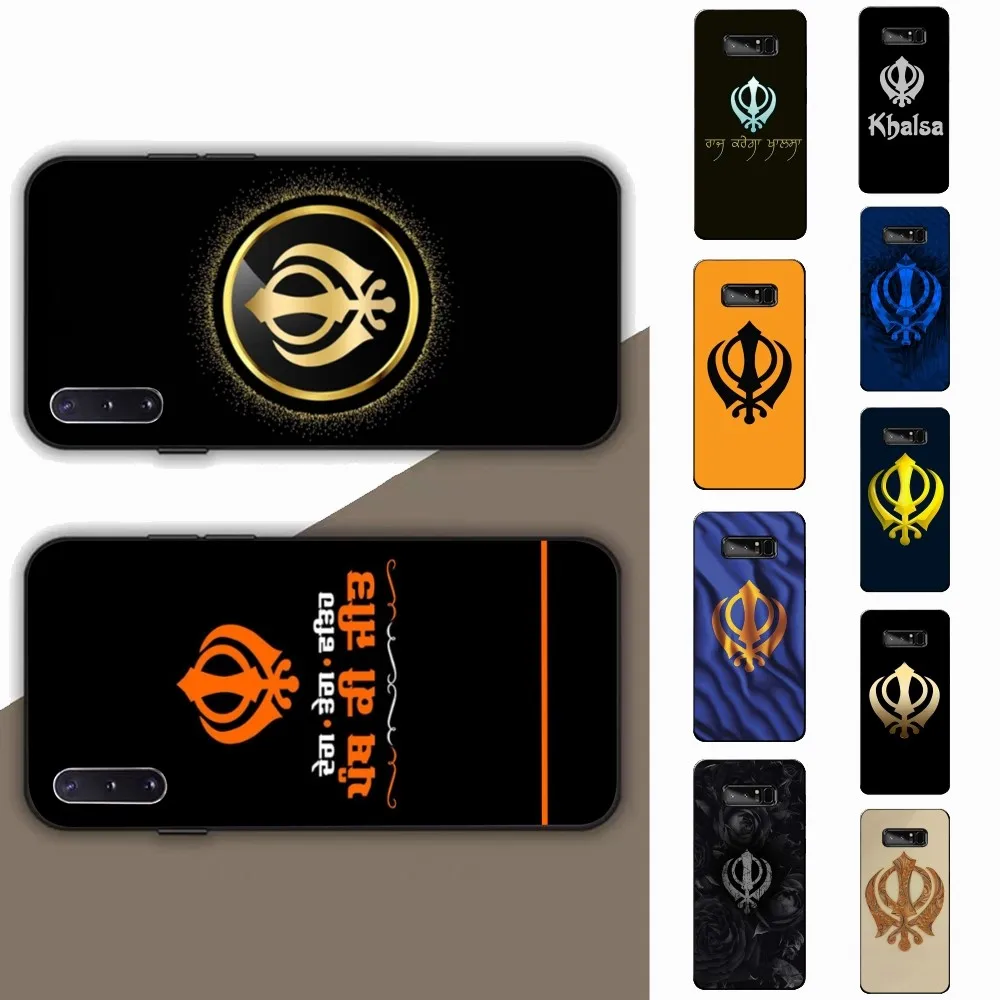 S-Sikh K-Khanda S-Sikhism Phone Case For Samsung Note 8 9 10 20 Pro Plus Lite M 10 11 20 30 21 31 51 A 21 22 42 02 03