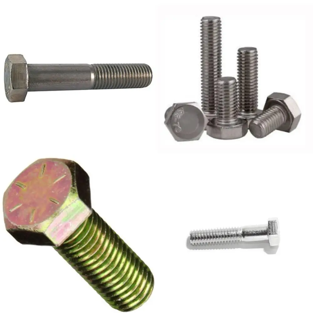 

Stainless Steel M6-1.00 x 70mm Fully Threaded Coarse Hex Head Cap Screws Bolts, 100 Pack, High Strength, Suitable for Marine App