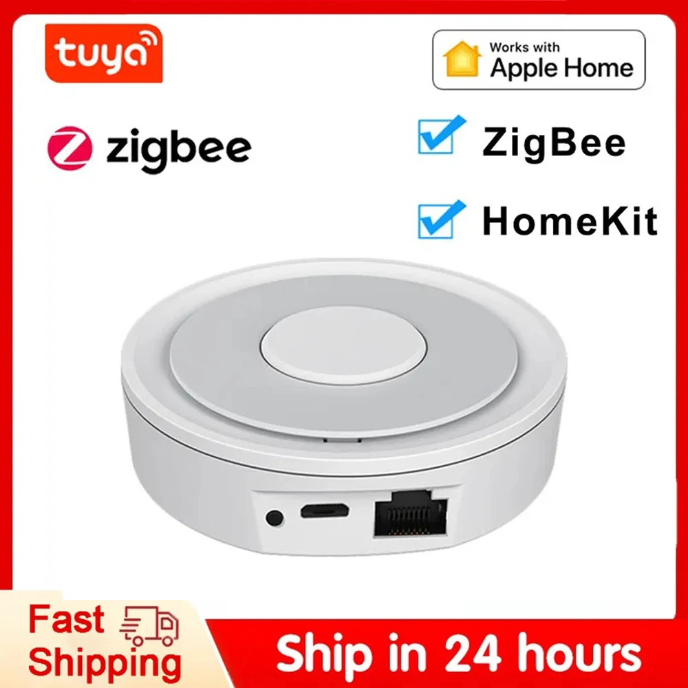 

Tuya Smart ZigBee Wired Hub Gateway Smart Home Bridge Пульт дистанционного управления работает с Apple Homekit и приложением Smart Life APPLife