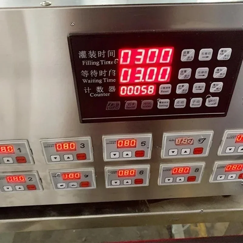Portable 10 Nozzles Semi-auto Magnetic Pump Filling Machine Water Filler Perfume Filler Used in Liquid with Good Flow