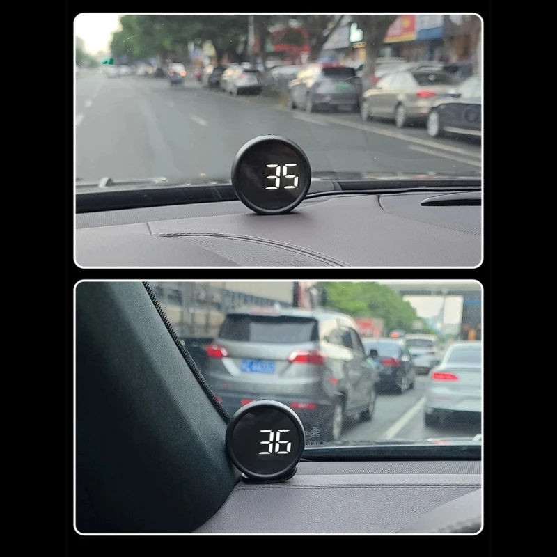 ABS Built Car Heads Up Display with Integrated Warning System Simple Installs for Overheating Low And Depletion