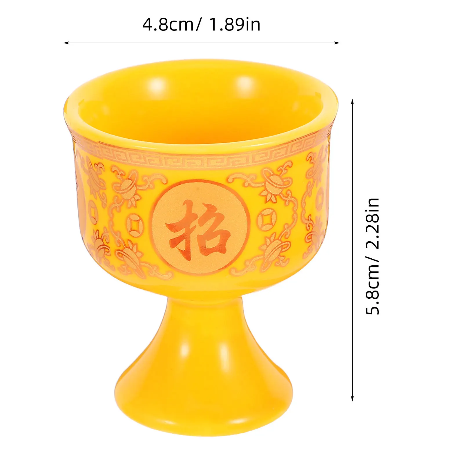 3Pcs High Temperature Forged Ceramic Offering Cups Lotus Design for Water Tea Offering Buddha Worship Temple Home Decor