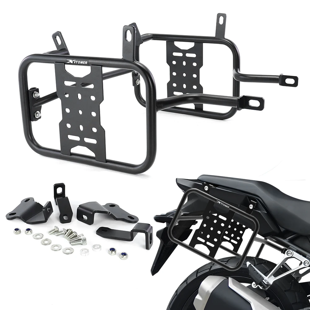Motorcycle Steel Saddlebag Support Bars Mounting Brackets Side Pannier Racks CB500X CB 500 X 2013-2024 NX500 2024-2025 For Honda