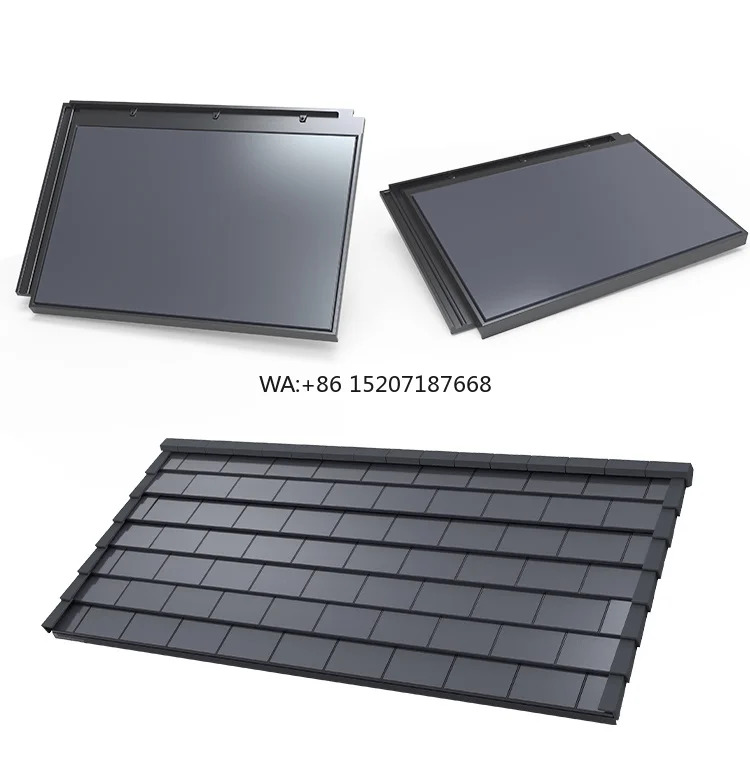 Building Integrated Power Generation Sustainable Roofing Cadmium Telluride BIPV Solar Roof Tiles for High-Efficiency