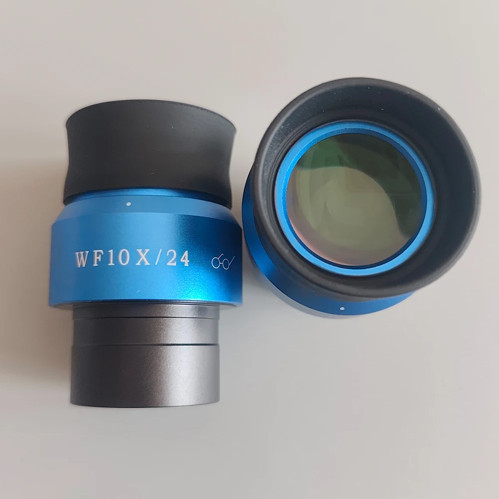 1 шт., 2 шт., WF10X/24 мм, широкий полевой окуляр для микроскопа, диаметр 30 мм, регулируемый для стерео бинокулярного тринокулярного микроскопа
