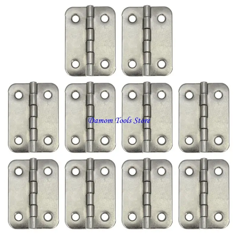 57BE 10pcs Flat Hinge Hardware Corrosion Defense Smooth Installation Set