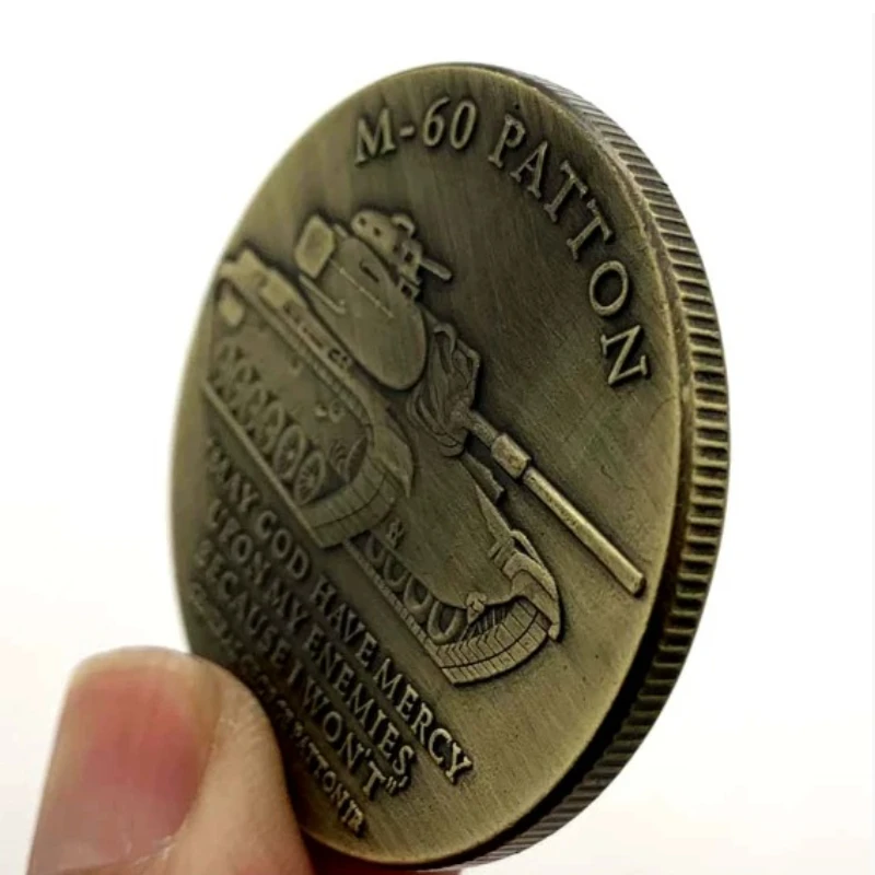 M-60 Patton Tank Copper Plated Souvenir Coin Military Fans US Army Commemorative Coin Collectible Gift view 6