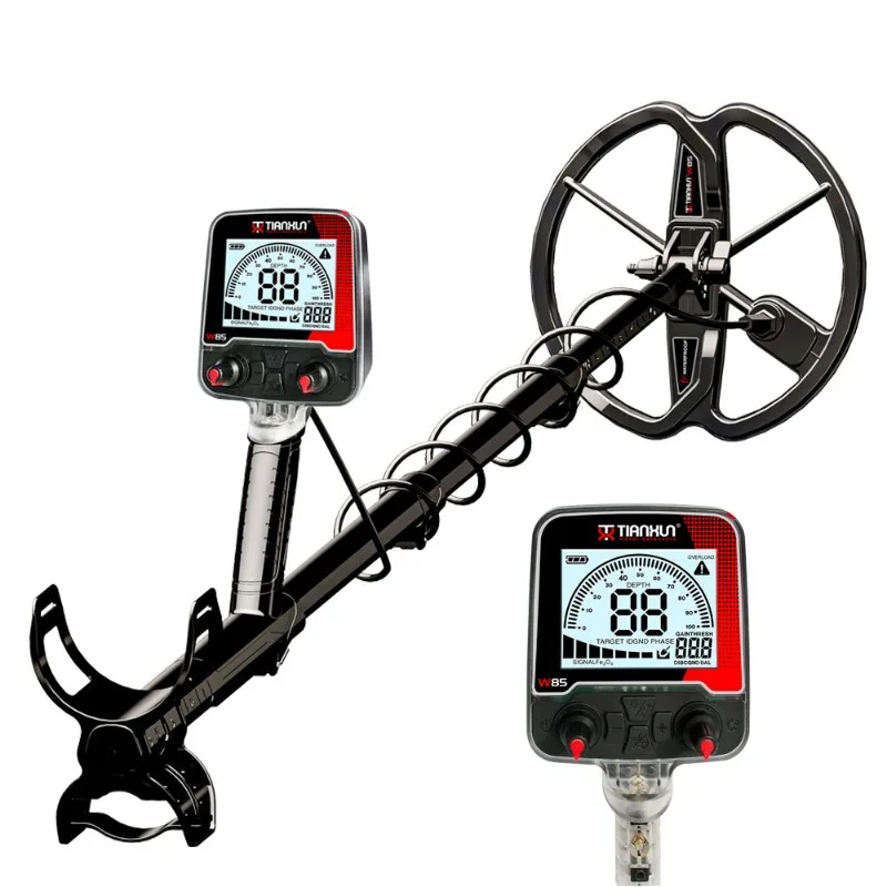 Long Range Fully Waterproof Rechargeable Metal Detector High Sensitivity International Gold Detector All Metal Positioning W85