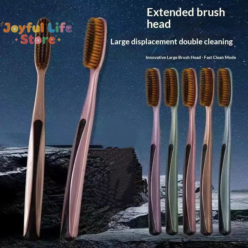 NEW 1/2/5 Pcs Adult Toothbrush Head U-shaped Extended Widened Individual Packing Advanced Soft Bristle Brush Teeth Oral Cleaning
