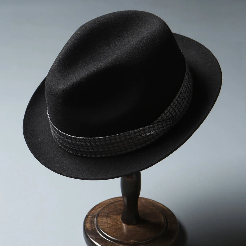 New 2022 Autumn And Winter Retro Fedora Hat Top Grade Men Women Wool Felt Hats Vintage Jazz Hat Chapeau Dropshipping LM14