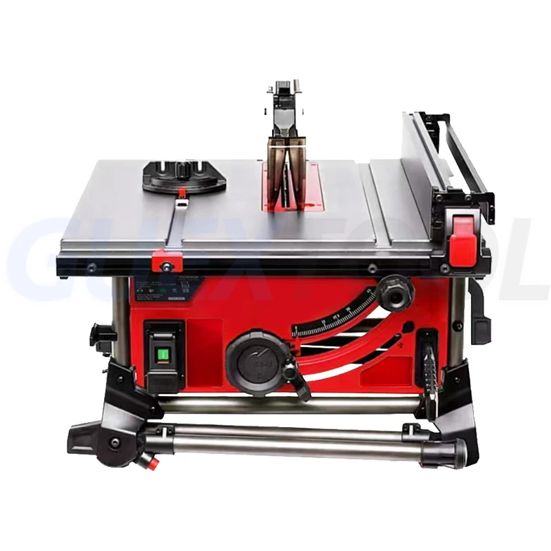 

Woodworking Vertical Table Saw Multifunctional Push Precision Cutting Machine with 2000W Motor Foldable Bracket