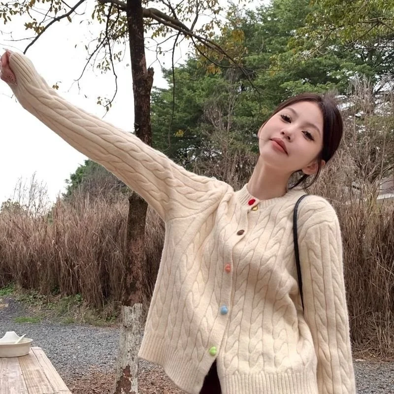 

Daliang Dongguan Thiened Winter Sweater Base Layer irt High End Women's Casual Loose Fit Open Cardigan Sle Knitwear