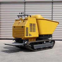 Mini Tracked Dump Truck Hydraulic Dump Truck Transport Vehicle Multifunctional Tracked Mini Dump Truck