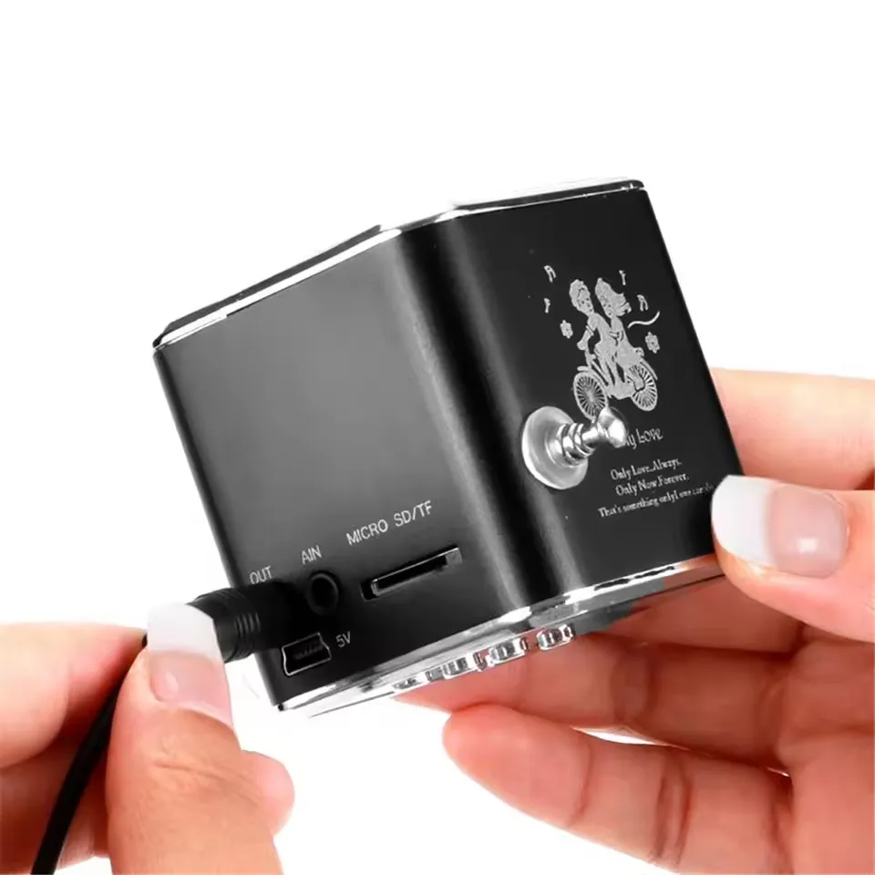 Wireless Radio FM Bluetooth Speaker Portable Mini Mp3 Player Small Blootooth Music Sound Box Bocina Coluna Column Caixa De Som view 3