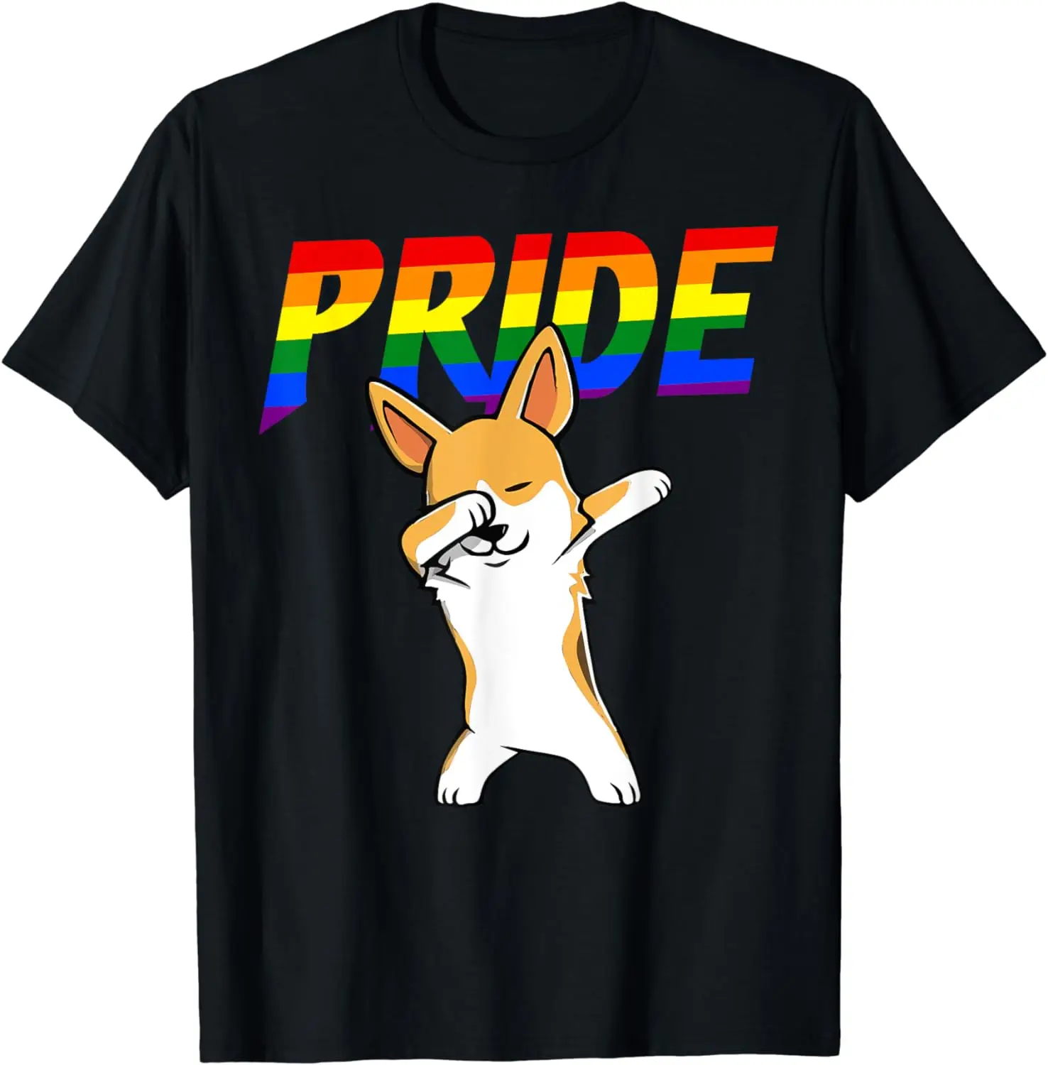 Dabbing Corgi Lesbian Bisexual Gay LGBT Pride Tshirt Gifts