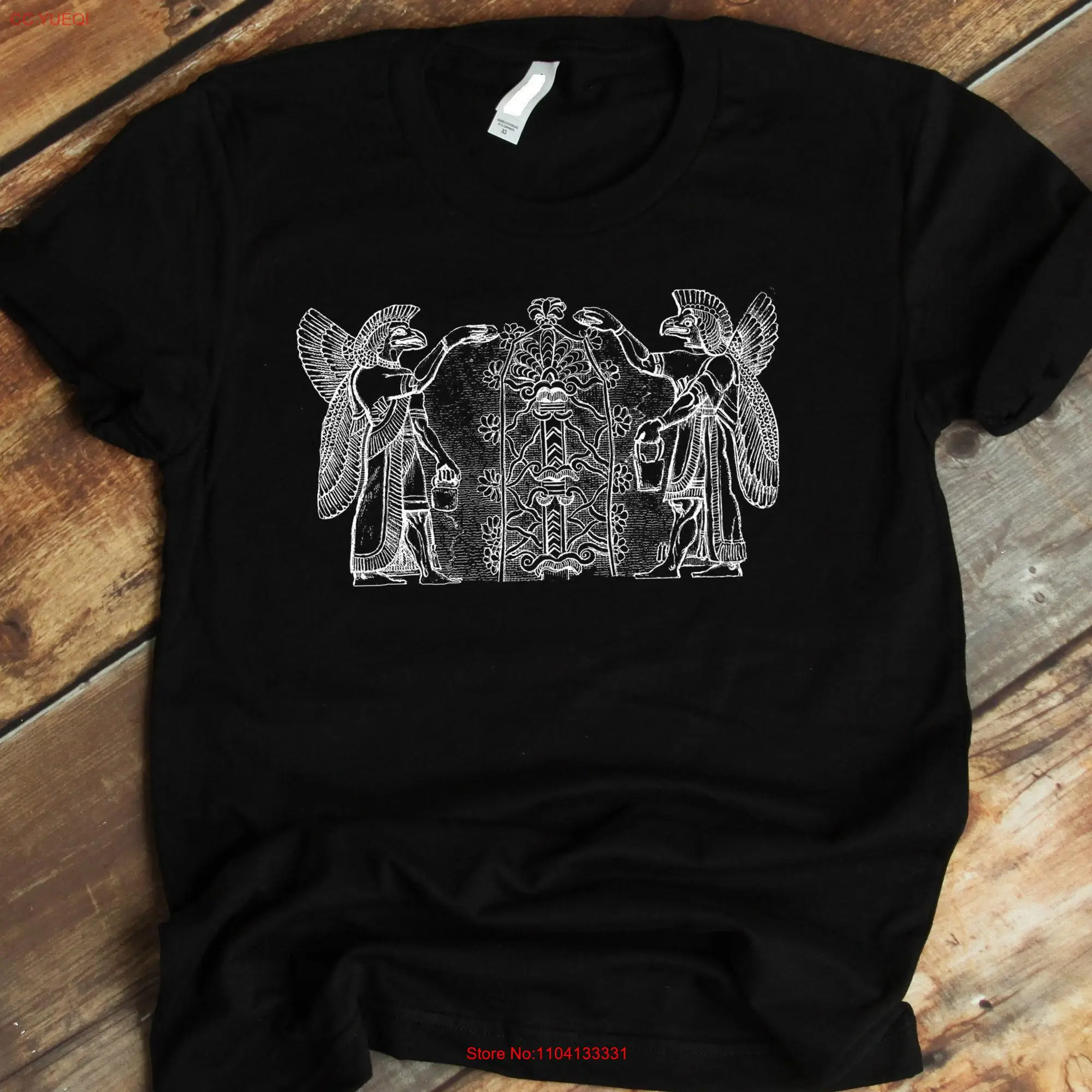 Ancient Sumerian Gods T Shirt Annunaki Tree Of Life Mesopotamia Alien Babylon Hidden History long or short sleeves