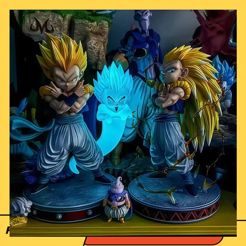 

Dragon Ball Figures Super Saiyan Gotenks Anime Figurine Ghost Squad Model Statue Doll Collection Decoration Kids Toys Gift
