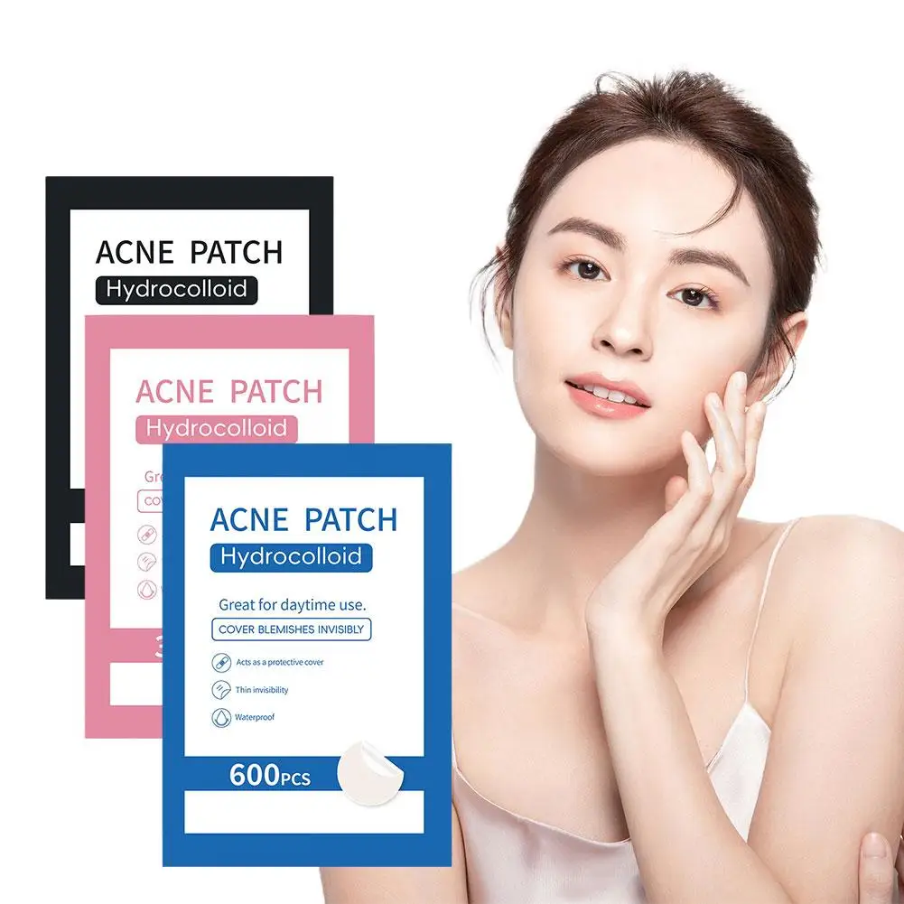 Impermeável Pimple Patch Adesivos, Tratamento De Acne, Removedor De Espinhas, Ponto Facial, Ferramenta De Pele, Cuidado De Manchões, Cuidados Com A Pele, 360-600Pcs, Q2Y3