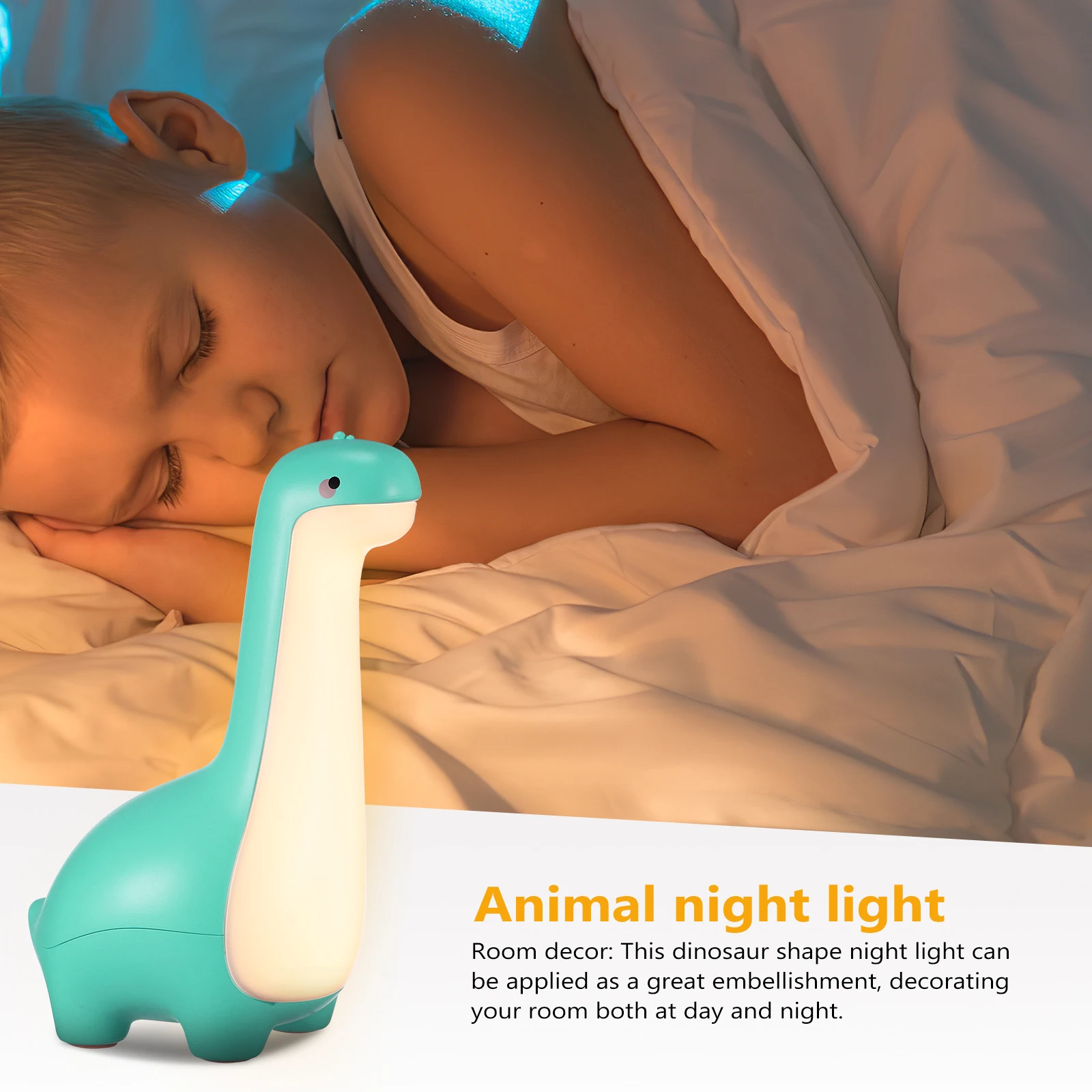 

1 Night Light Soft Glow Compact Decorative Lamp Bedroom Nursery Cartoon Table Child Room Aesthetic
