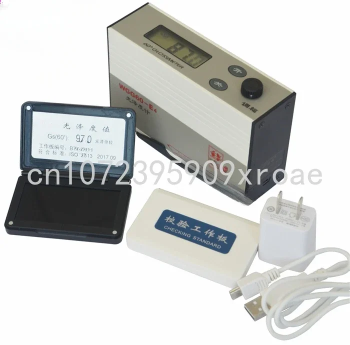 Rechargeable Glossmeter WGG60-E4, Stone Paper Paint Coating, Plastic Ceramic Measuring Instrument