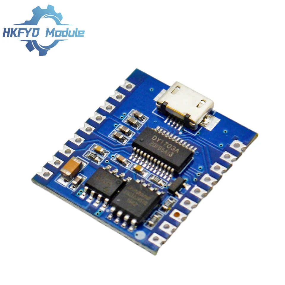 Moduł odtwarzacza MP3 1-10 szt. Moduł głosowy 4MB Odtwarzanie głosu Trigger IO Sterowanie portem szeregowym Pobieranie USB Flash DY-SV17F