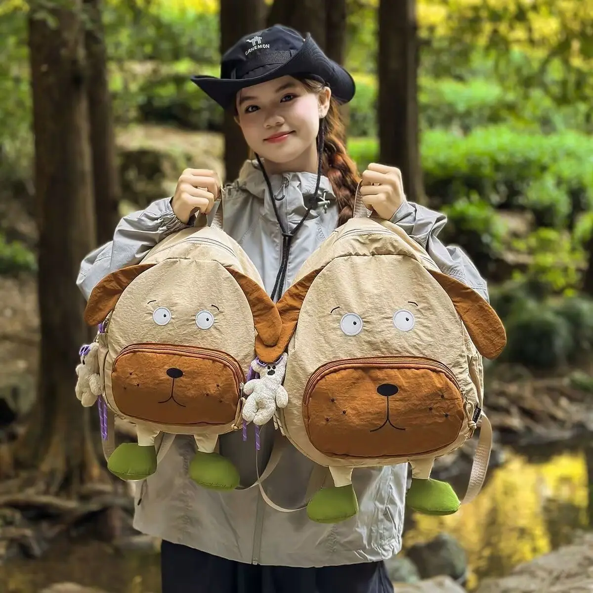 Nylon Backpack Water-repellent 2026 New Spring Summer Cartoon Puppy Bookbag School Bag