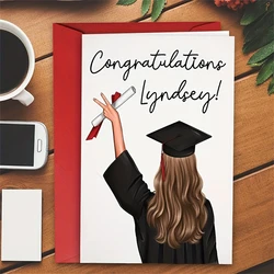 1pc Graduation 2024 Card Graduation Card Greeting Card Congrats Congratulations Grad Class of 2024 2025 Card,with envelope