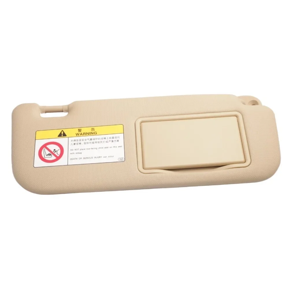 Grey Beige Left Right Sun Visor with Makeup Mirror for Toyota Corolla 2014 2015 2016 2017 2018 OEM 74320-02K90 74310-02K90