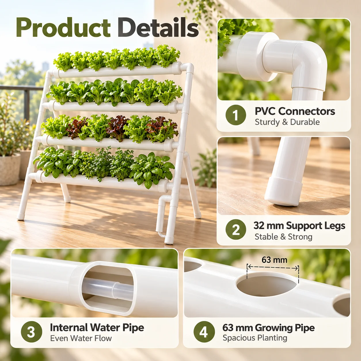 نظام زراعة هيدروبونيك من AOLIV - مراجعة Hydroponic Growing System 36 Site وسعره